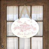 Storyland Toile New Baby Announcement Door Hanger (in store exclusive)