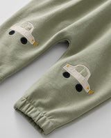 Hanna Andersson Cars Long Sleeve T-Shirt and French Terry Pants Set | Pumice Stone