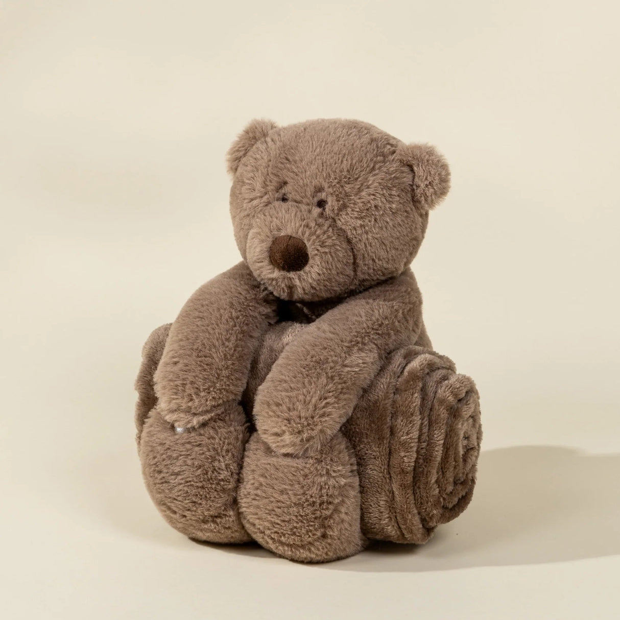 Coco Village Bear Plush Toy Snuggling Blanket