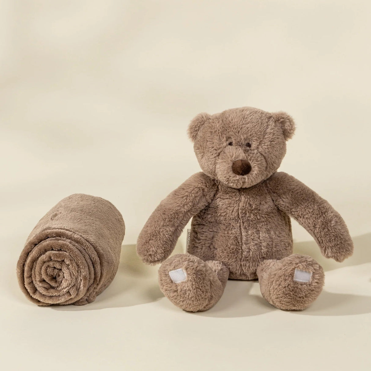 Coco Village Bear Plush Toy Snuggling Blanket