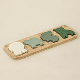 Coco Village Silicone Puzzle On Wooden Plate | Savana