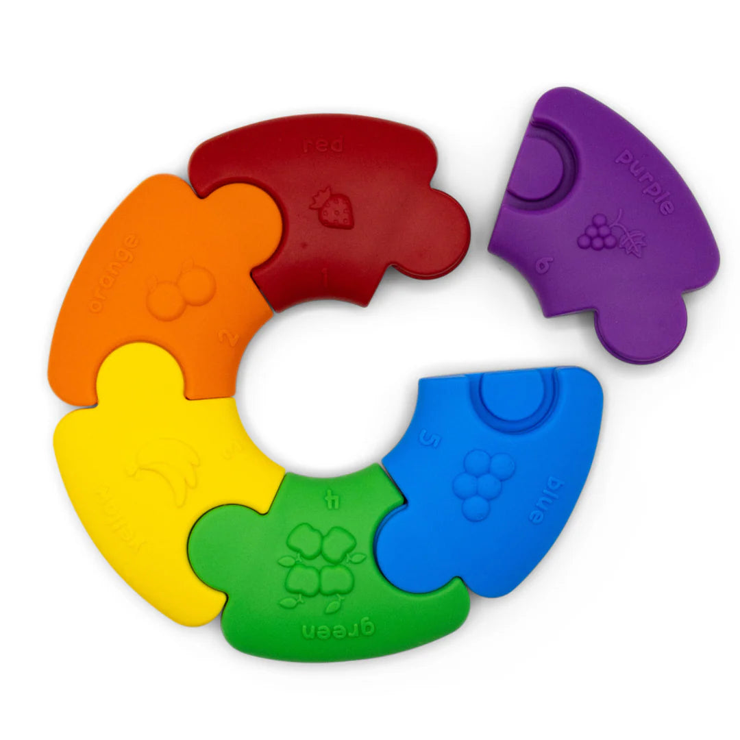 Jellystone Designs My First Puzzle Silicone Colour Wheel | Rainbow Bright