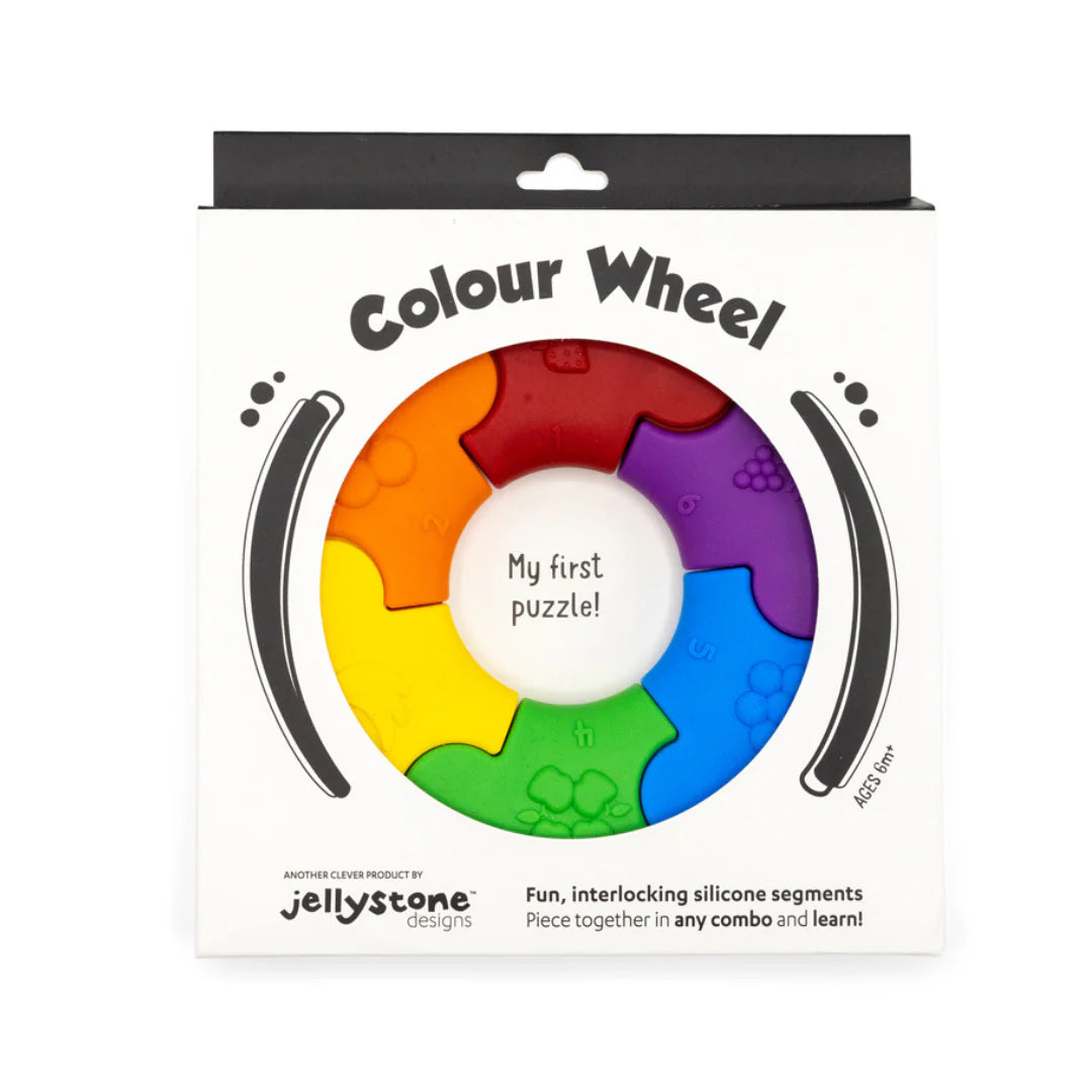 Jellystone Designs My First Puzzle Silicone Colour Wheel | Rainbow Bright