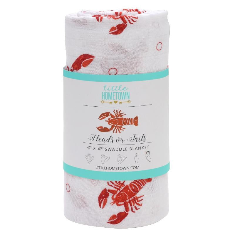 Heads or Tails Bamboo Swaddle