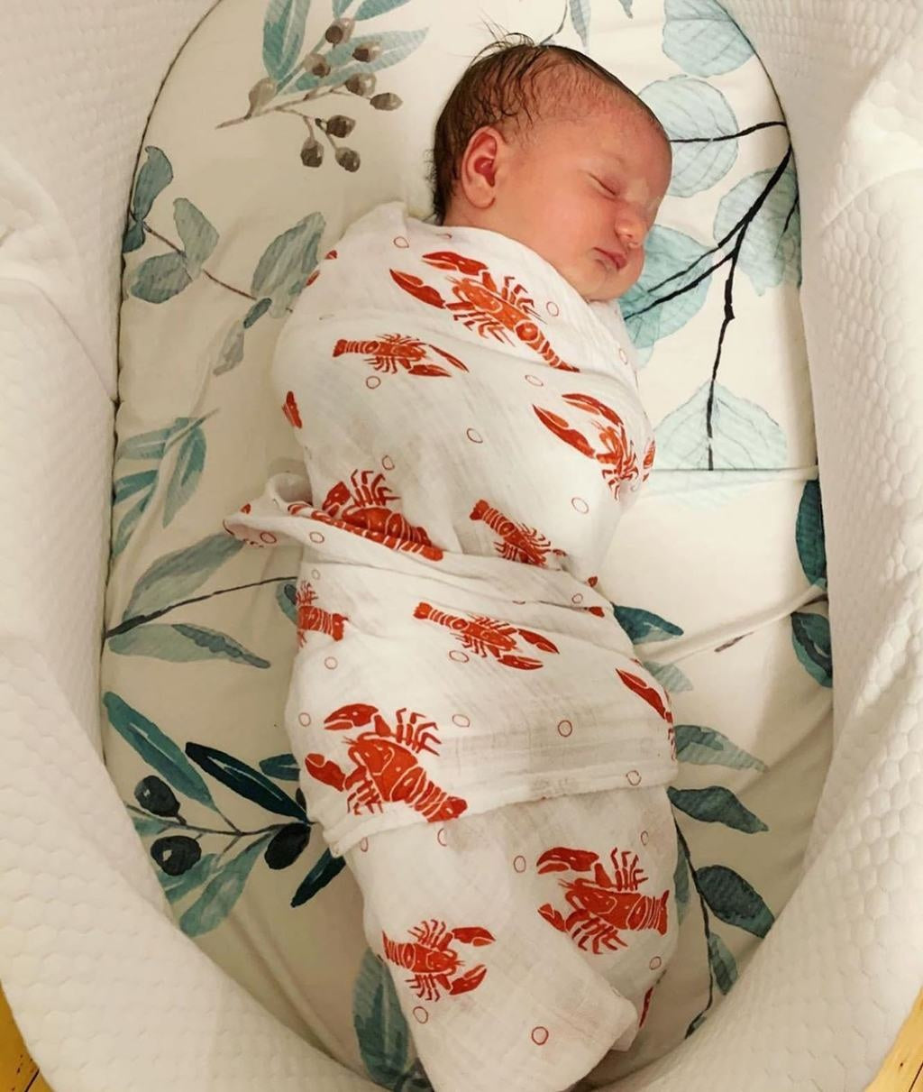 Heads or Tails Bamboo Swaddle