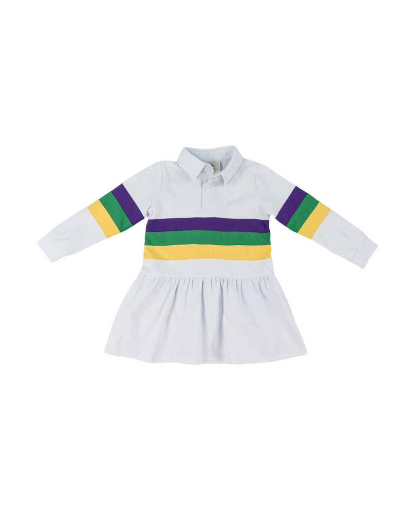 Cypress Row Mardi Gras Rugby Polo Dress