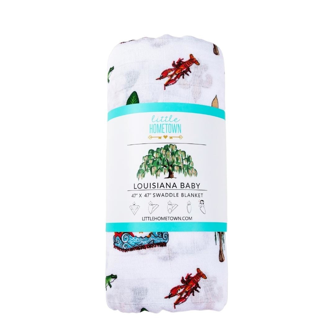 Louisiana Baby Bamboo Muslin Swaddle Blanket