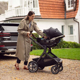 Nuna DEMI Next Single to Double Stroller with Rider Board | Caviar