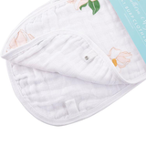 Southern Magnolia Gift Bundle: Bamboo Muslin Swaddle Blanket and Bib