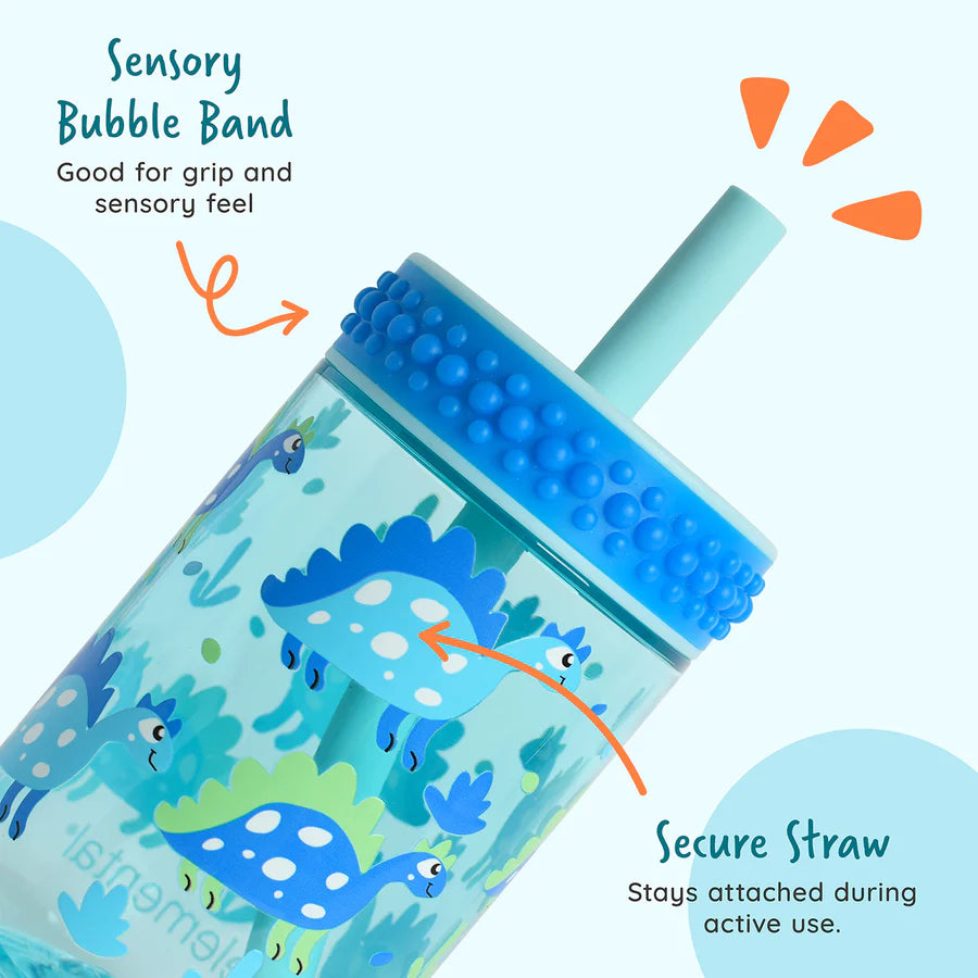 Elemental® Totsy Bubble BPA Free 12oz Sippy Cup | Dino Blues
