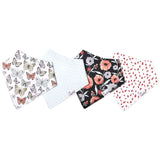 Copper Pearl Baby Bandana Bib 4-pack Set | Dot