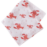 Heads or Tails Gift Bundle: Bamboo Muslin Swaddle Blanket and Bib