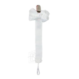 Beyond Creations Crochet Grosgrain Pacifier Clip w/ Detachable Bow