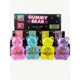 Love and Repeat Glittered Gummy Bear Squishy Toy