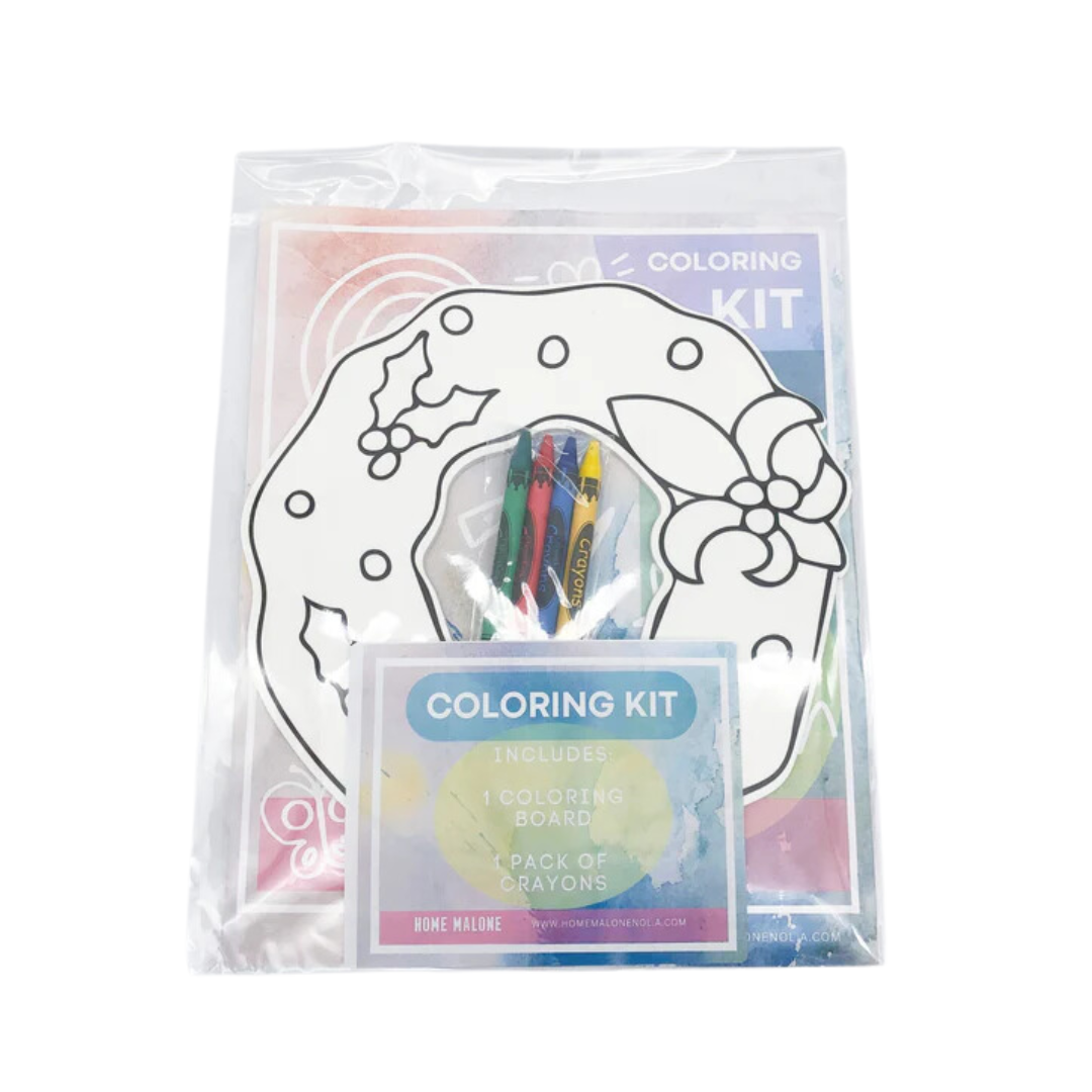 Christmas Wreath Coloring Kit