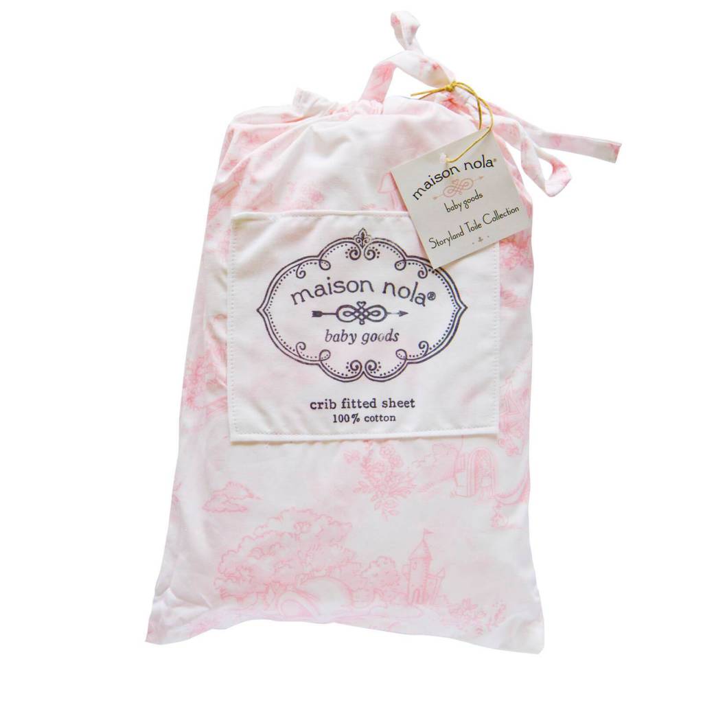 Storyland Toile Fitted Crib Sheet