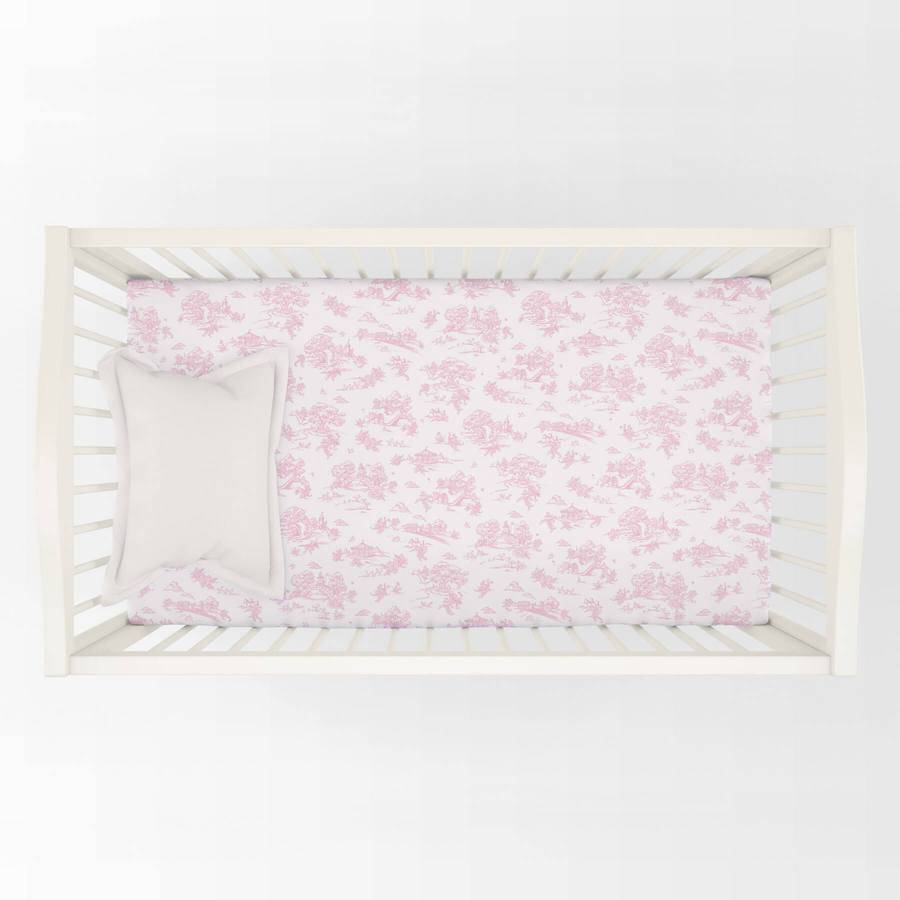 Storyland Toile Fitted Crib Sheet