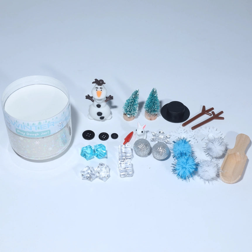 Play Play Dough Winter Play Dough Sensory Jar