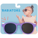 Babiators Cheerful Lavender Keyhole Kids UV Sunglasses | Hangtag