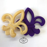Fleur de Lis Silicone Teether