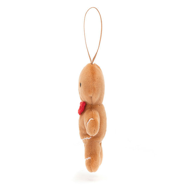 Jellycat Festive Folly Gingerbread Fred Plush Ornament