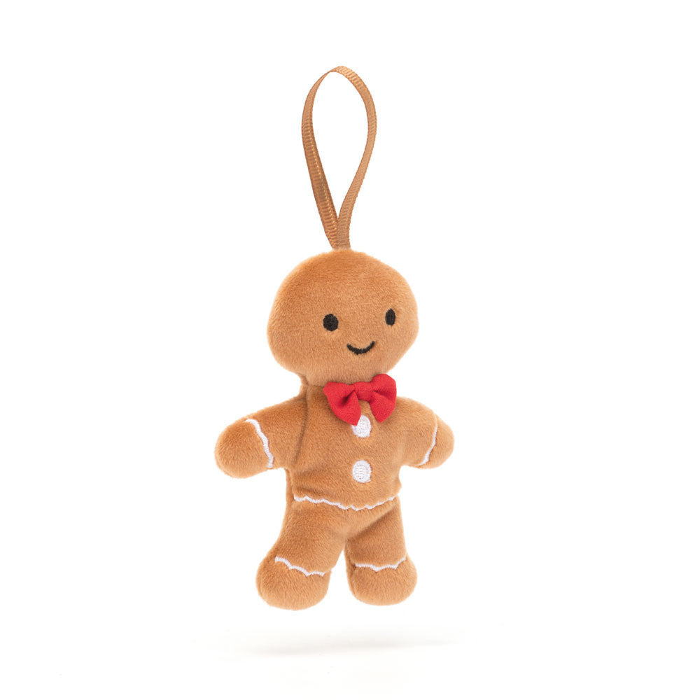 Jellycat Festive Folly Gingerbread Fred Plush Ornament