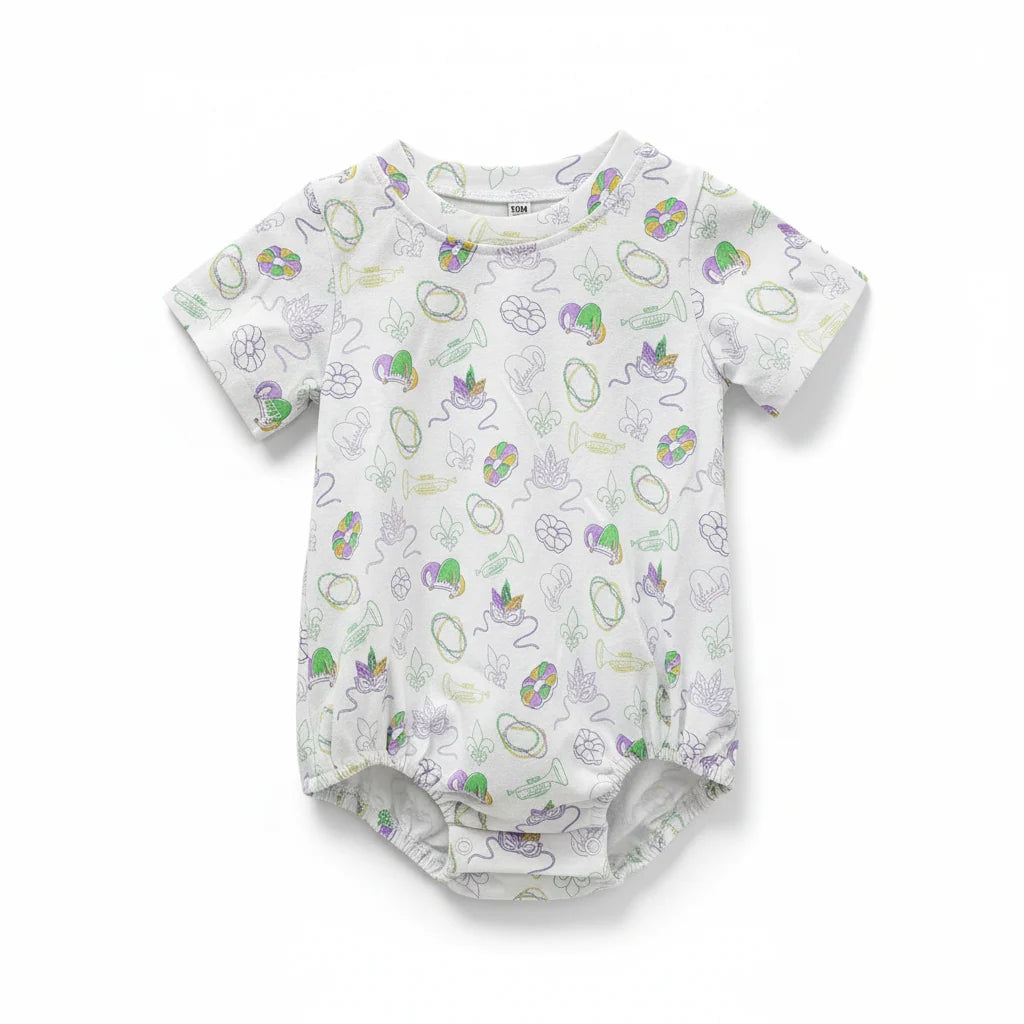 Oak Lane Short Sleeve Mardi Gras Bubble