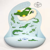 Later Gator Gift Bundle | Silicone Bucket Bib and Teether