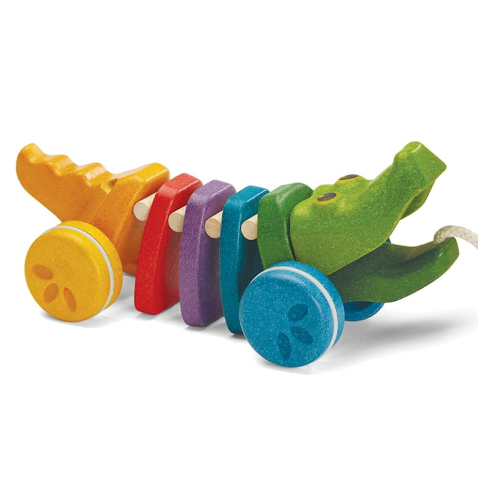 Dancing Wooden Alligator | Rainbow