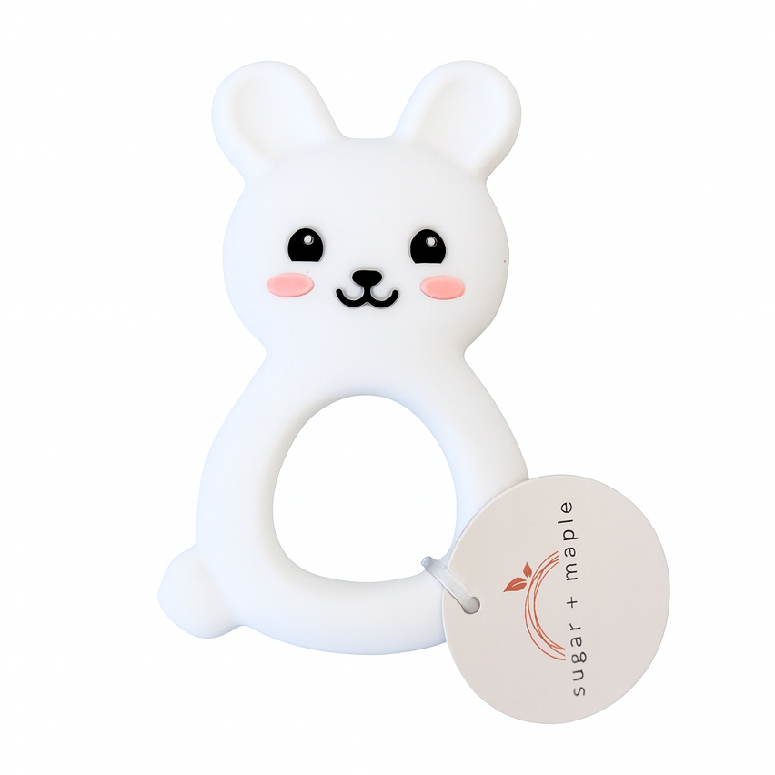 Sugar + Maple Silicone Bunny Teether