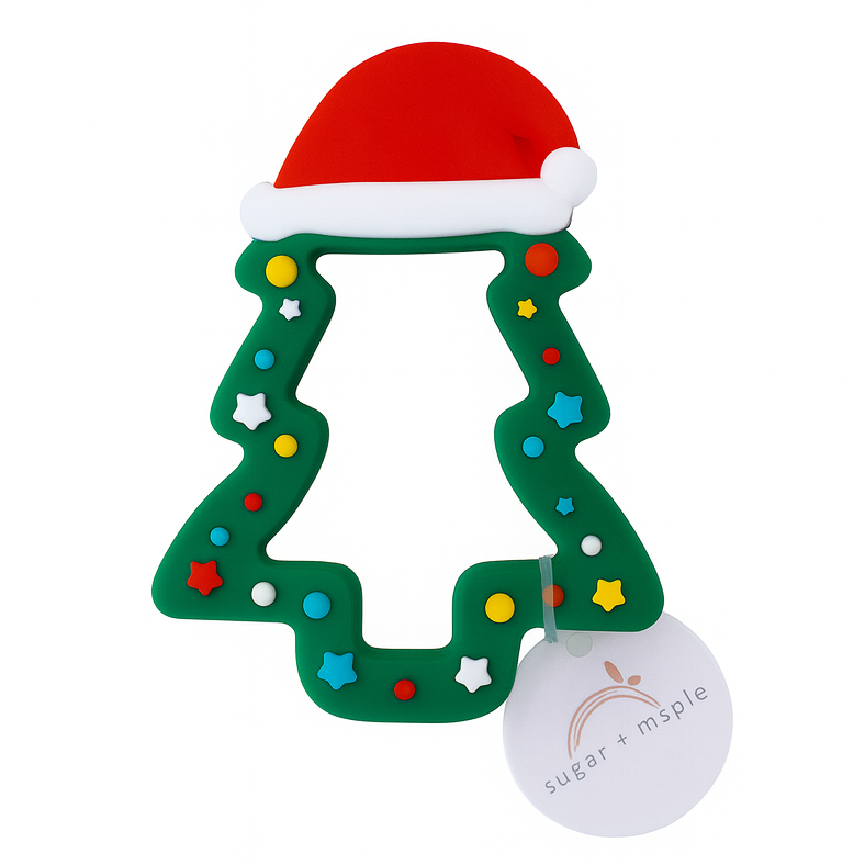 Sugar + Maple Silicone Christmas Tree Teether
