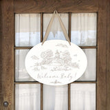 Storyland Toile New Baby Announcement Door Hanger (in store exclusive)