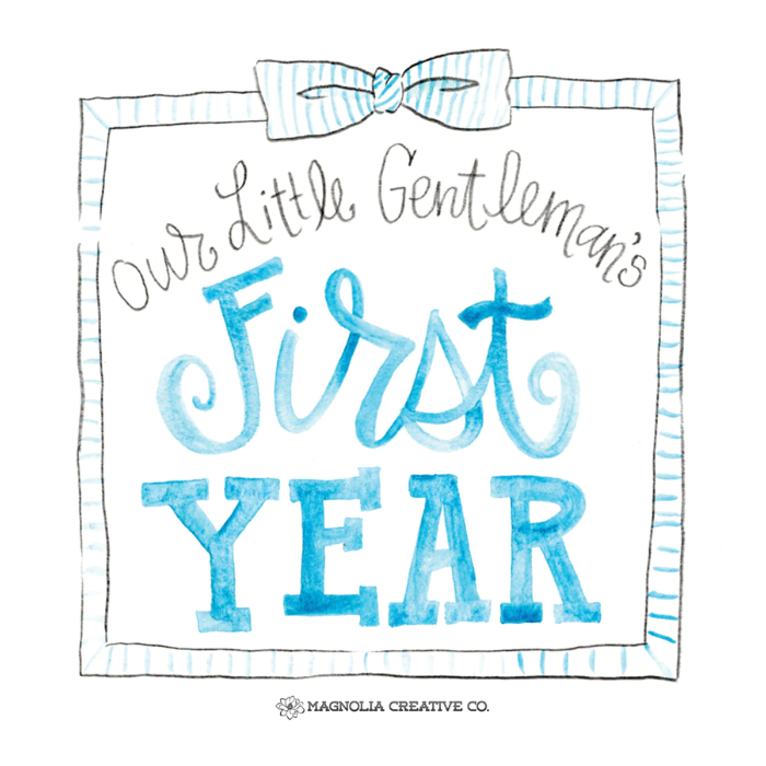 Little Gent Milestone Cards
