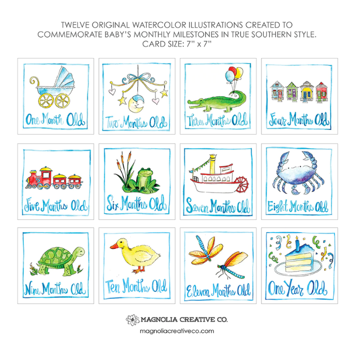 Little Gent Milestone Cards