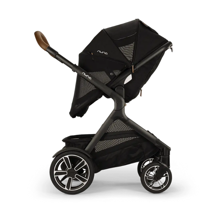 Nuna DEMI Next Stroller + PIPA Aire RX Car Seat Travel System | Caviar