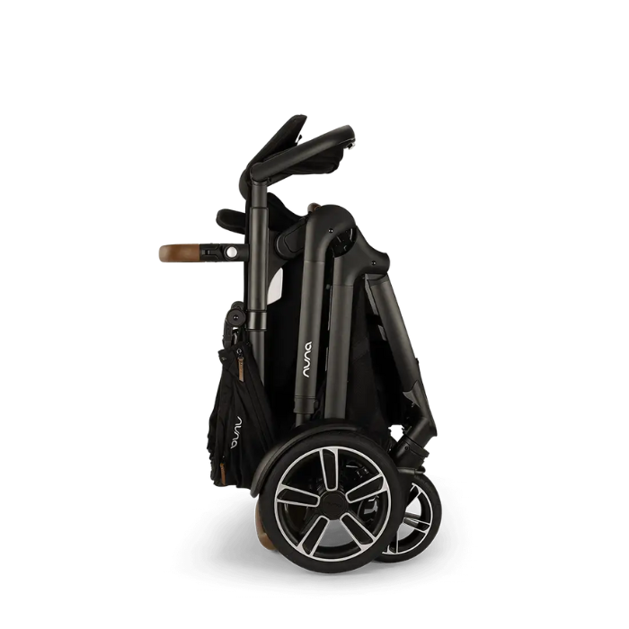 Nuna DEMI Next Stroller + PIPA Aire RX Car Seat Travel System | Caviar