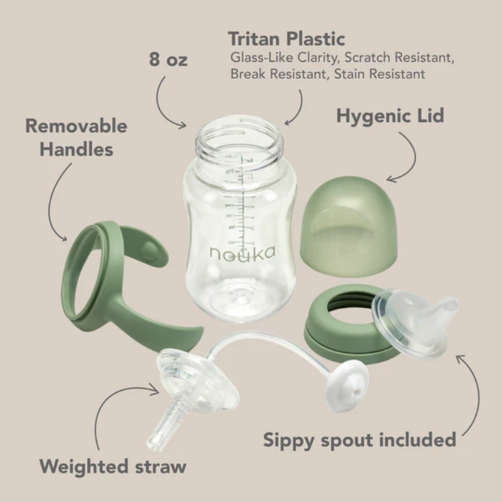 nouka Transitional Sippy Weighted Straw Training Cup (9 oz)