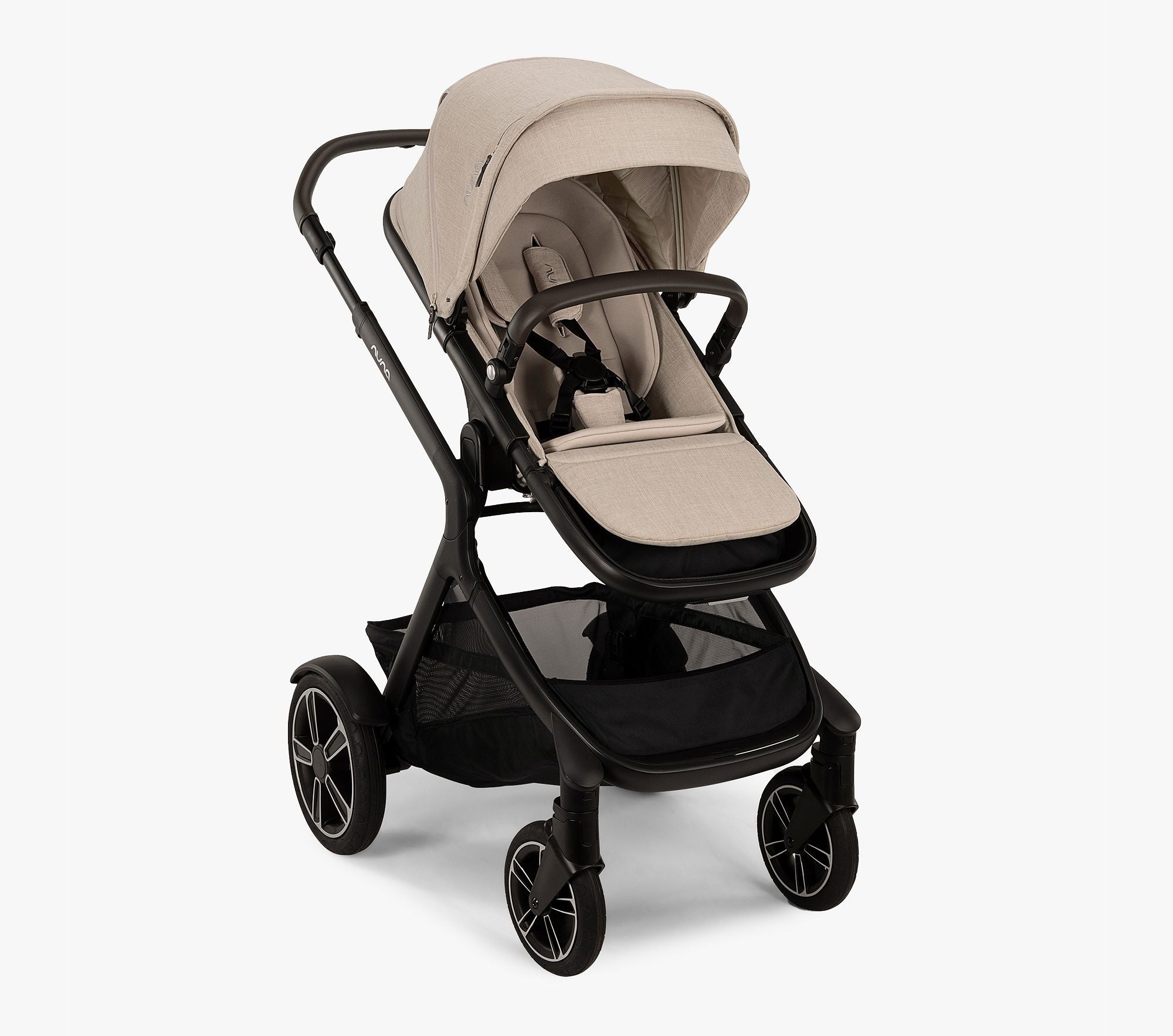 Nuna DEMI Next Single to Double Stroller with Rider Board | Caviar