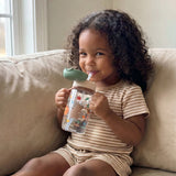 Itzy Sips BPA Free Straw Cup with Snap-Close Lid | Woodland