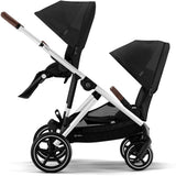 Cybex Gazelle S Moon Black (silver frame) All-in-One Stroller Bundle with Sibling Seat | Unboxed Display Model | Final Sale
