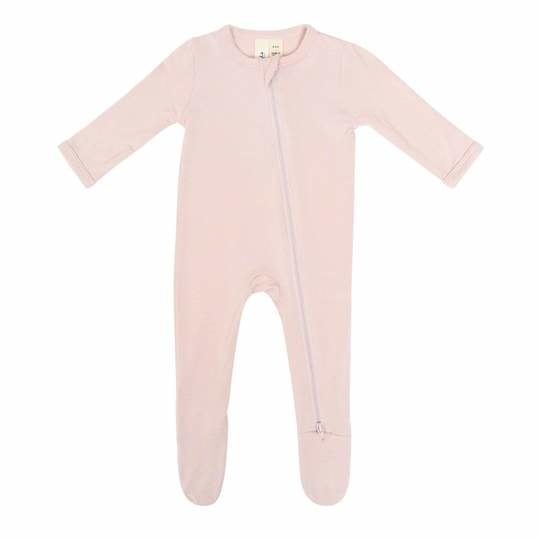 Kyte Baby Bamboo Zippered Footie | Blush