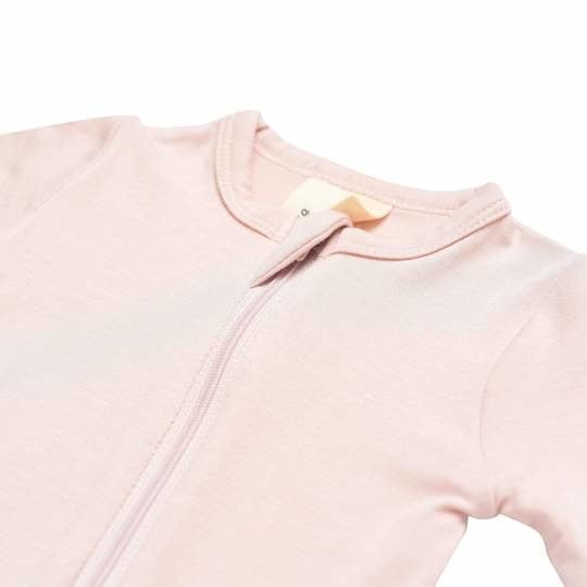 Kyte Baby Bamboo Zippered Footie | Blush