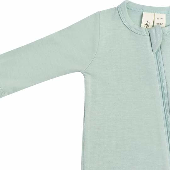 Kyte Baby Bamboo Zippered Footie | Sage