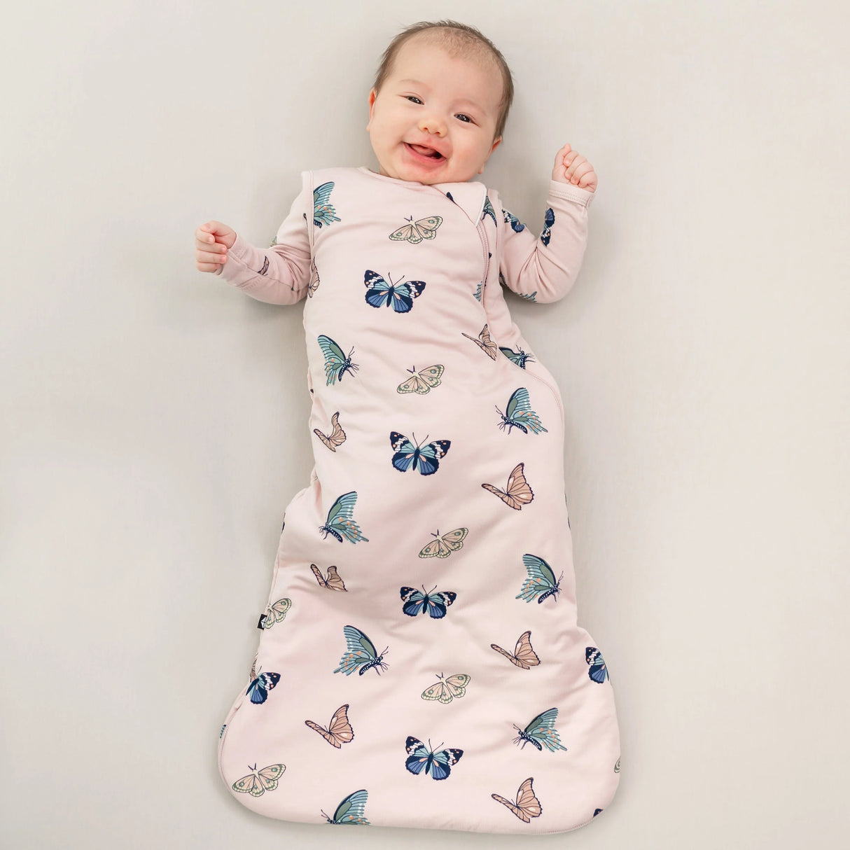 Kyte Baby Bamboo Sleep Bag 1.0 TOG | Blush Butterfly
