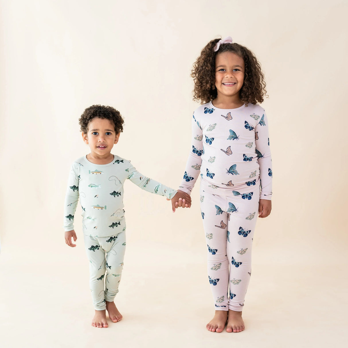 Kyte Bamboo Long Sleeve Toddler Pajamas | Fishing