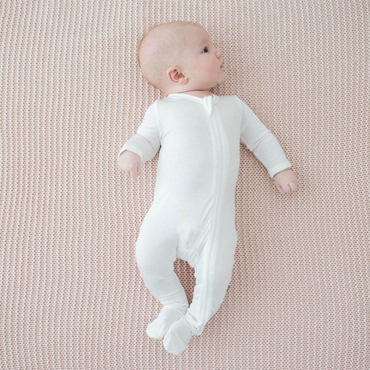 Kyte Bamboo Zippered Footie | Cloud