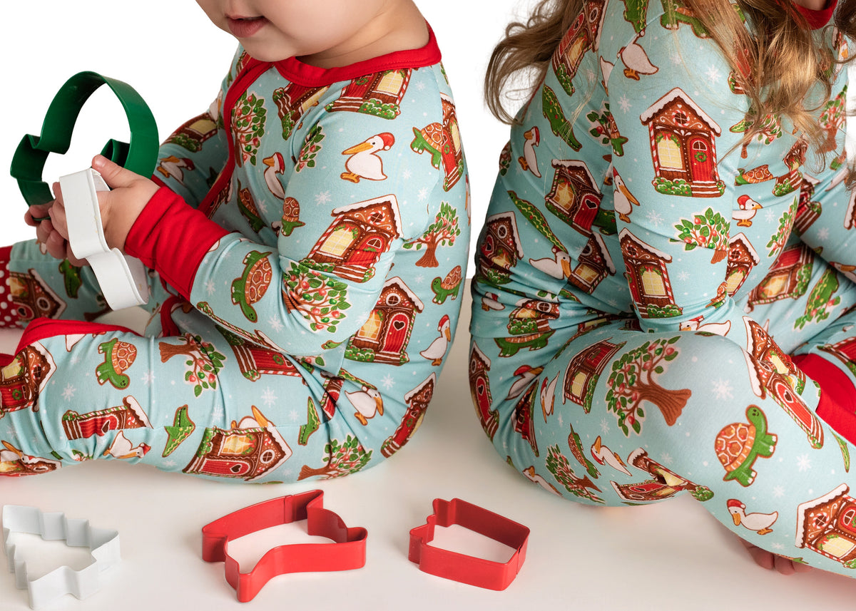 Holly Jolly Bayou Bamboo Zip-Up Pajamas