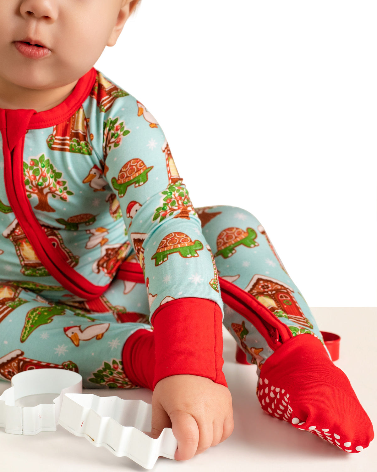 Holly Jolly Bayou Bamboo Zip-Up Pajamas