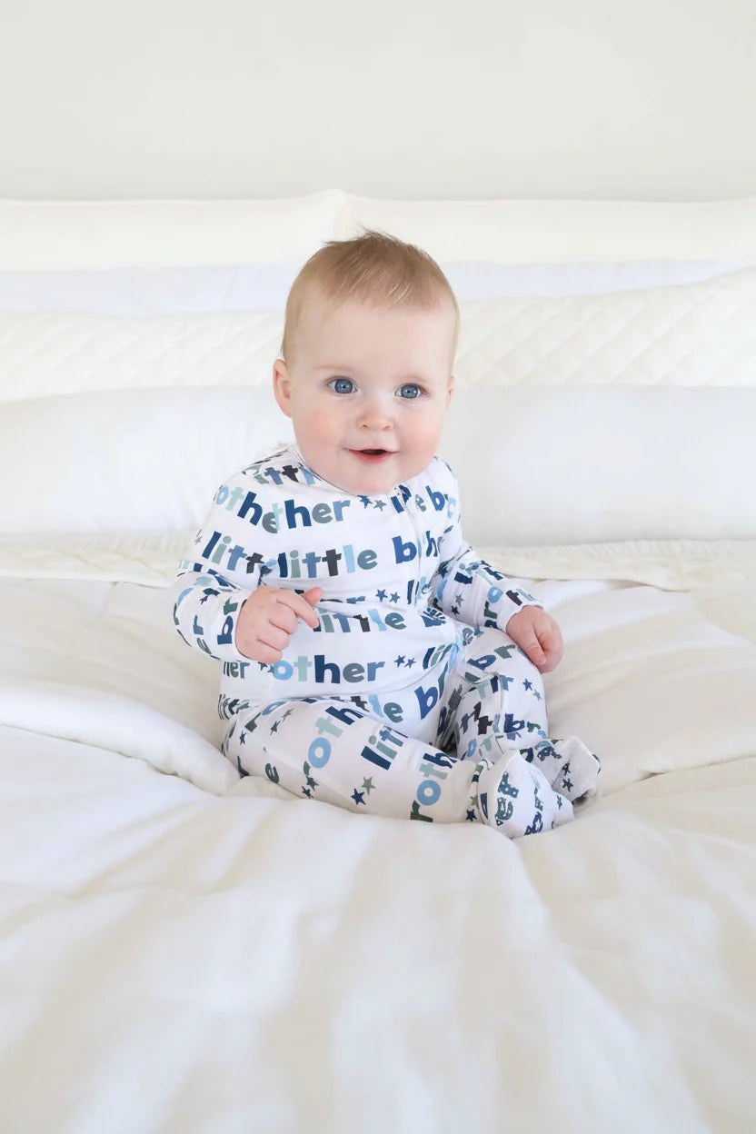 Little Brother Bamboo Zipper Footie