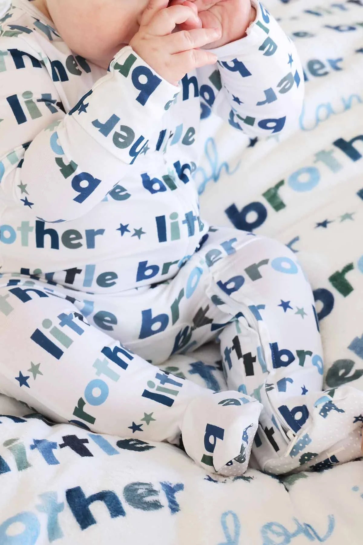 Little Brother Bamboo Zipper Footie